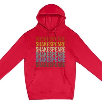 Shakespeare Retro Premium Pullover Hoodie