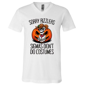 Sorry Rizzlers Sigmas DonT Do Costumes Alpha Gen V-Neck T-Shirt