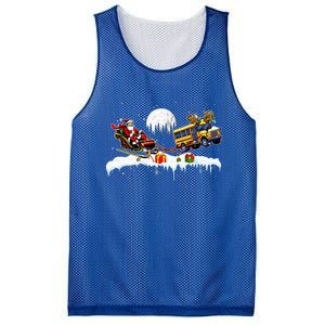 Santa Reindeer School Bus Christmas Driver Mesh Reversible Basketball Jersey Tank