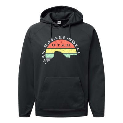 San Rafael Swell Utah Performance Fleece Hoodie