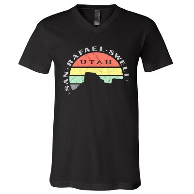 San Rafael Swell Utah V-Neck T-Shirt