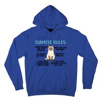 Siamese Rules Siamese Cat Owner Siamese Lover Cute Gift Hoodie