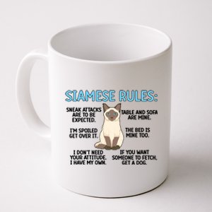 Siamese Rules Siamese Cat Owner Siamese Lover Cute Gift Coffee Mug