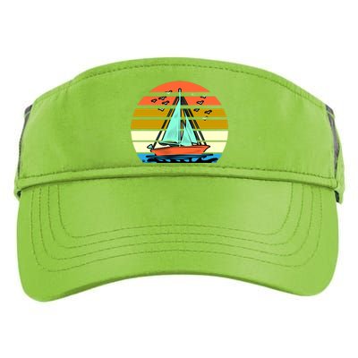 Sailing Retro Sail Boat Adult Drive Performance Visor