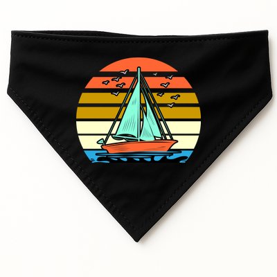 Sailing Retro Sail Boat USA-Made Doggie Bandana