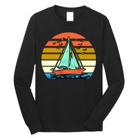 Sailing Retro Sail Boat Long Sleeve Shirt