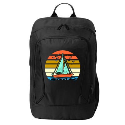 Sailing Retro Sail Boat City Backpack