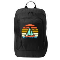 Sailing Retro Sail Boat City Backpack