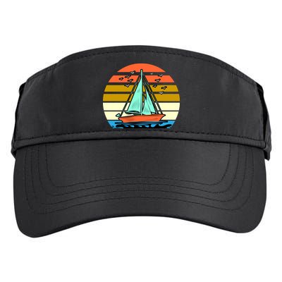 Sailing Retro Sail Boat Adult Drive Performance Visor