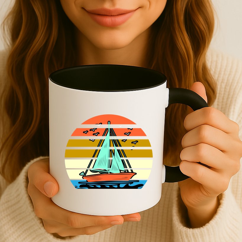 Sailing Retro Sail Boat Mug