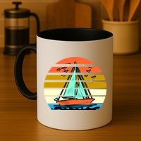Sailing Retro Sail Boat Mug