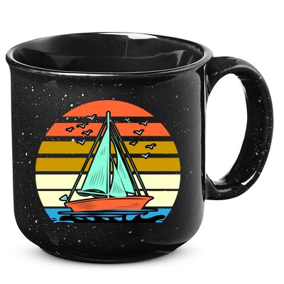 Sailing Retro Sail Boat 15oz Campfire Ceramic Mug