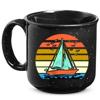 Sailing Retro Sail Boat 15oz Campfire Ceramic Mug