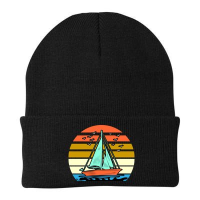 Sailing Retro Sail Boat Beanie
