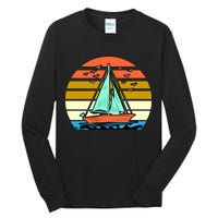Sailing Retro Sail Boat Tall Long Sleeve T-Shirt