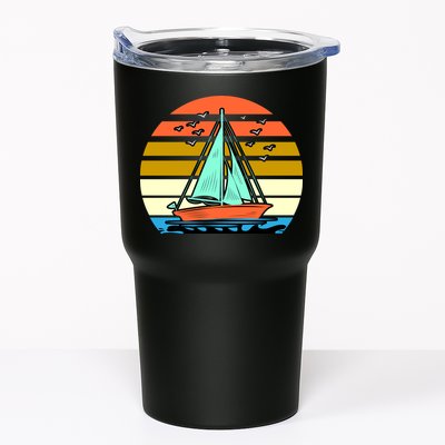 Sailing Retro Sail Boat Tumbler