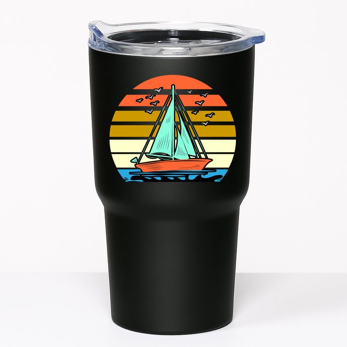 Sailing Retro Sail Boat Tumbler