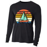 Sailing Retro Sail Boat Cooling Performance Long Sleeve Crew