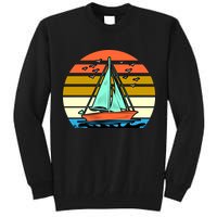 Sailing Retro Sail Boat Tall Sweatshirt