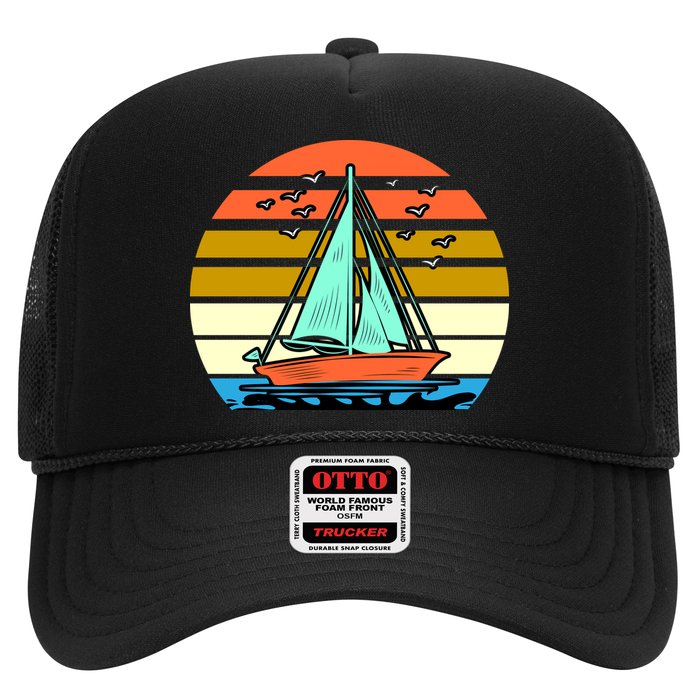 Sailing Retro Sail Boat Hat