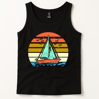 Sailing Retro Sail Boat Tank Top