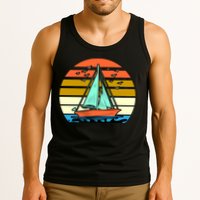 Sailing Retro Sail Boat Tank Top