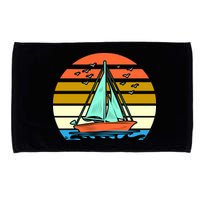 Sailing Retro Sail Boat Microfiber Hand Towel