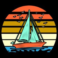 Sailing Retro Sail Boat Wool Snapback Cap