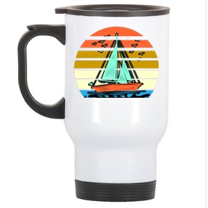 Sailing Retro Sail Boat Stainless Steel Travel Mug