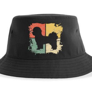 Square Retro Shih Tzu Owner Gift Dog Parents Apparel Dad Mom Sustainable Bucket Hat