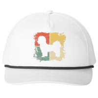 Square Retro Shih Tzu Owner Gift Dog Parents Apparel Dad Mom Snapback Five-Panel Rope Hat