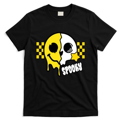 Spooky Retro Smile Skeleton Halloween T-Shirt