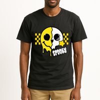 Spooky Retro Smile Skeleton Halloween Tall T-Shirt