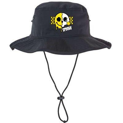 Spooky Retro Smile Skeleton Halloween Bucket Hat