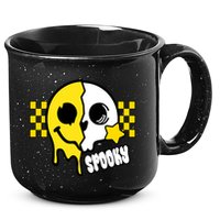 Spooky Retro Smile Skeleton Halloween 15oz Campfire Ceramic Mug