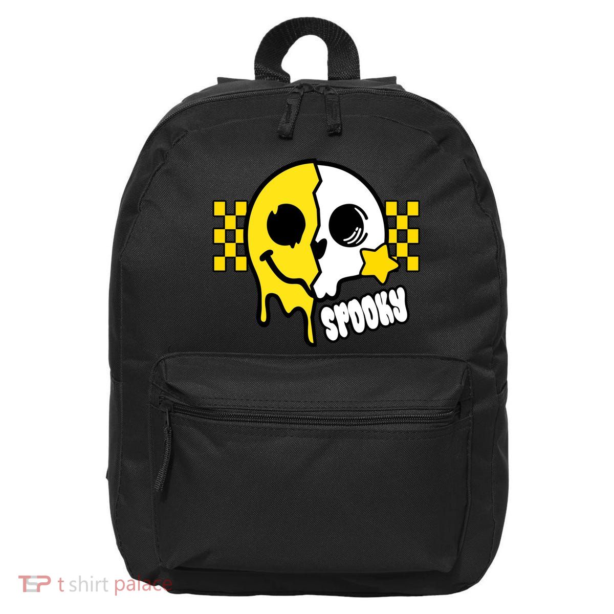 Spooky Retro Smile Skeleton Halloween 16 in Basic Backpack