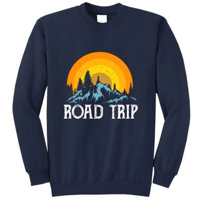 Sunset Road Trip Camping Gift Camper Holiday Tall Sweatshirt