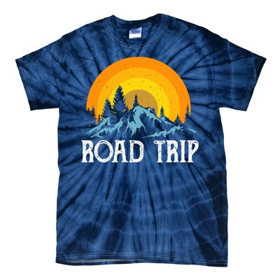 Sunset Road Trip Camping Gift Camper Holiday Tie-Dye T-Shirt