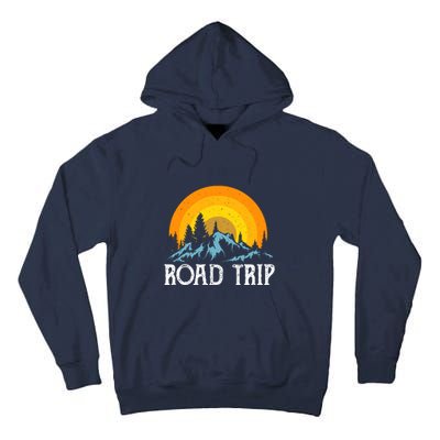 Sunset Road Trip Camping Gift Camper Holiday Tall Hoodie