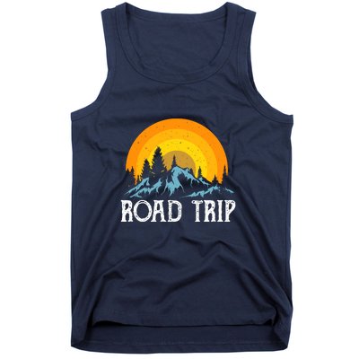 Sunset Road Trip Camping Gift Camper Holiday Tank Top