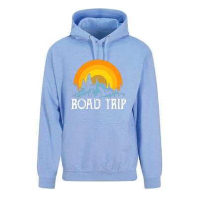 Sunset Road Trip Camping Gift Camper Holiday Unisex Surf Hoodie