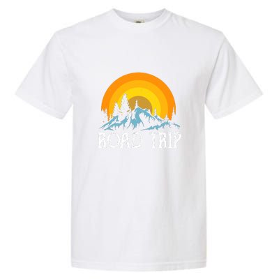 Sunset Road Trip Camping Gift Camper Holiday Garment-Dyed Heavyweight T-Shirt