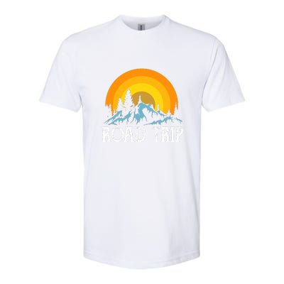 Sunset Road Trip Camping Gift Camper Holiday Softstyle CVC T-Shirt