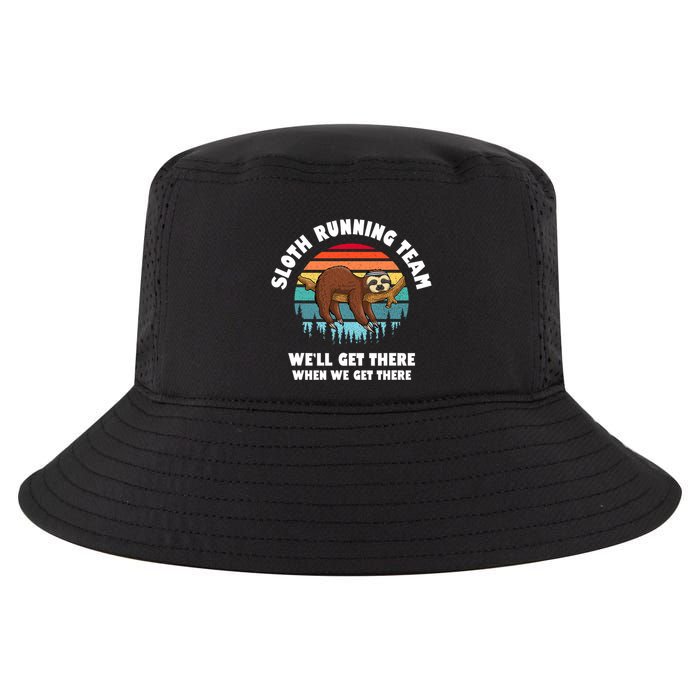 Sloth Running Team WeLl Get There When We Get There Cool Comfort Performance Bucket Hat