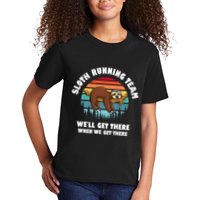 Sloth Running Team WeLl Get There When We Get There Kids T-Shirt