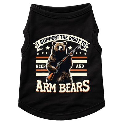 Support Right To Keep And Arm Bears Humorous Wildlife Rights Doggie Tank