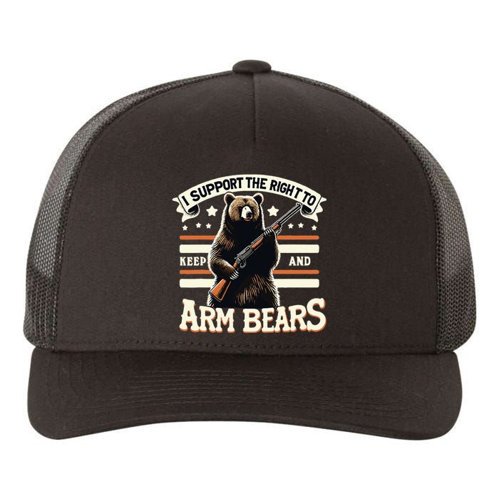 Support Right To Keep And Arm Bears Humorous Wildlife Rights Yupoong Adult 5-Panel Trucker Hat