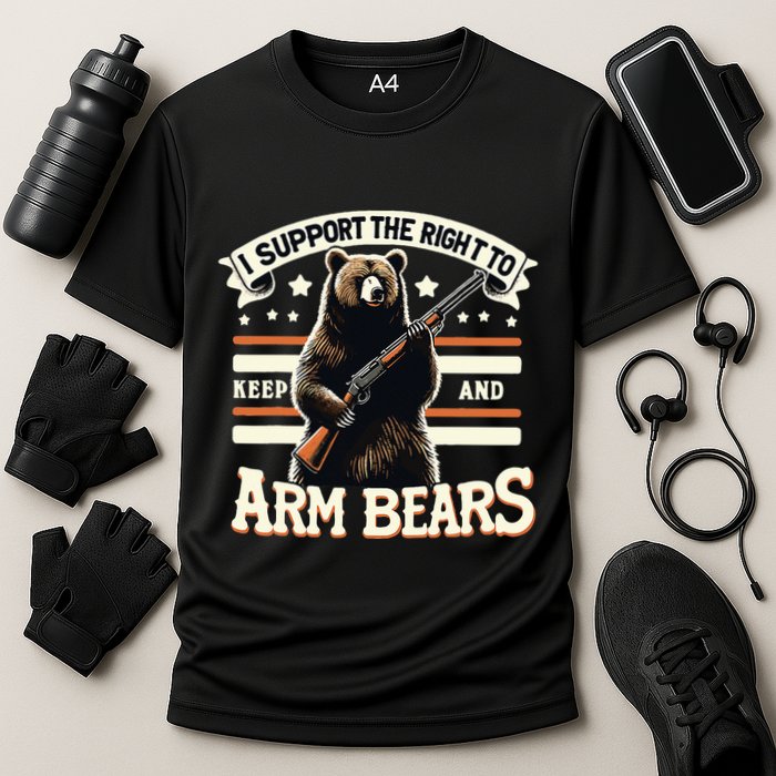 Support Right To Keep And Arm Bears Humorous Wildlife Rights Performance Shirt