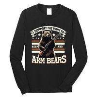 Support Right To Keep And Arm Bears Humorous Wildlife Rights Long Sleeve Shirt