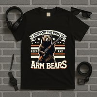 Support Right To Keep And Arm Bears Humorous Wildlife Rights T-Shirt